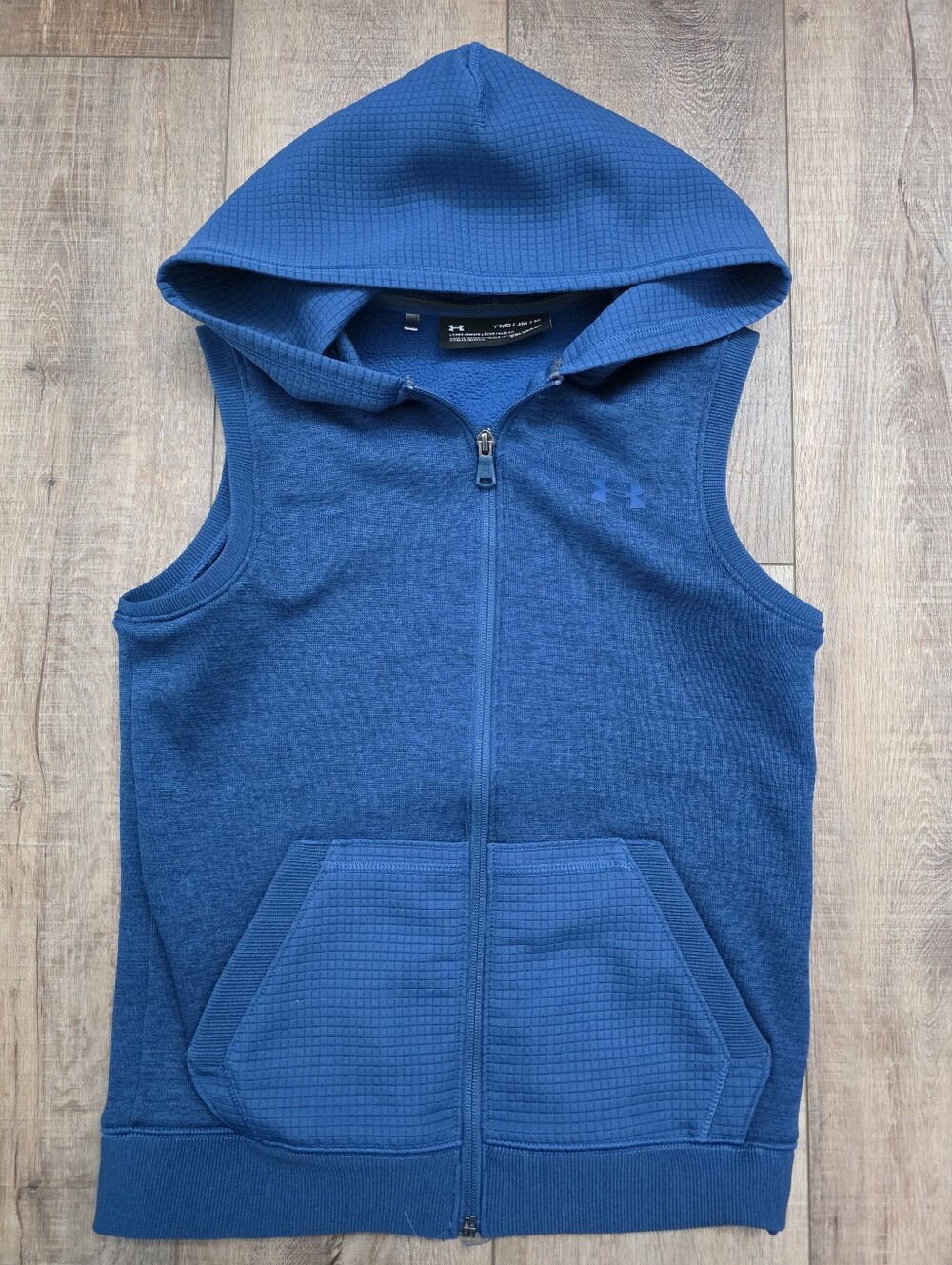 Under Armour Boys Blue Zip Up Vest - Youth Medium